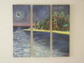 "Midnight Tide" Oil on canvas.